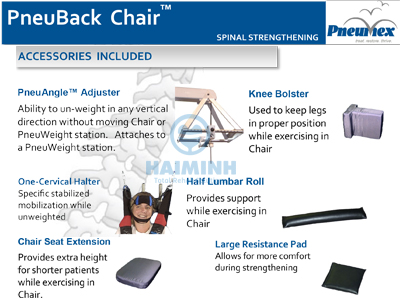 Ghế tập phục hồi cơ bắp không trọng lực PneuBack Chair thumb